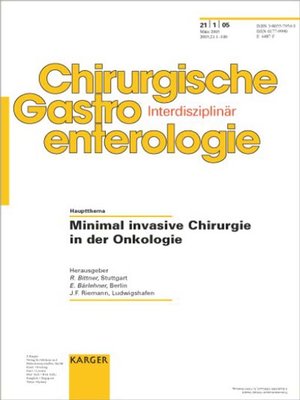 cover image of Minimal invasive Chirurgie in der Onkologie
